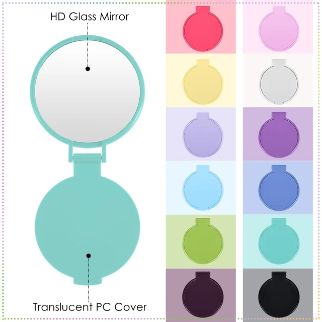 Alt view image 3 of 7 - Jetec 240 Pieces Compact Mirrors Gifts Bulk,12 Colors | Small Pocket Mirrors, Mini Portable Folding Makeup Mirrors for Travel Purse, Party Favors, Wedding Birthday Goodie Bags Gifts