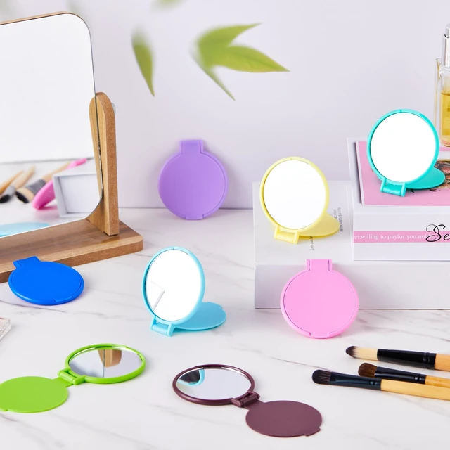 Alt view image 4 of 7 - Jetec 240 Pieces Compact Mirrors Gifts Bulk,12 Colors | Small Pocket Mirrors, Mini Portable Folding Makeup Mirrors for Travel Purse, Party Favors, Wedding Birthday Goodie Bags Gifts