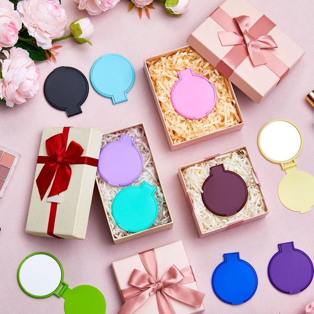 Alt view image 5 of 7 - Jetec 240 Pieces Compact Mirrors Gifts Bulk,12 Colors | Small Pocket Mirrors, Mini Portable Folding Makeup Mirrors for Travel Purse, Party Favors, Wedding Birthday Goodie Bags Gifts