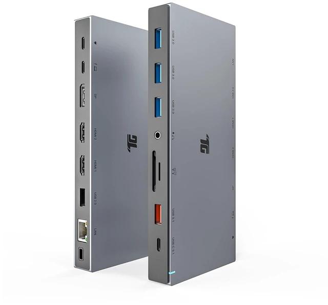 Main image of Tiergrade 15-in-1 Docking Station, 4K Triple Display Dock with 2HDMI&DP, 100W PD Charging, 10Gbps USB-C/USB-A Data Trasfer, 3USB-A Ports with 5Gbps, SD/TF, LAN, Audio for MacBook/USB-C Windows