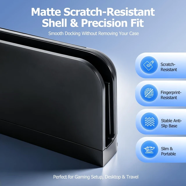 Alt view image 5 of 7 - Docking Station for Switch 2, TV Charging Dock with HDMI & USB Ports | HDMI TV Connection, Charger & Cable Included for Home Entertainment, Gaming Setup and Easy Installation