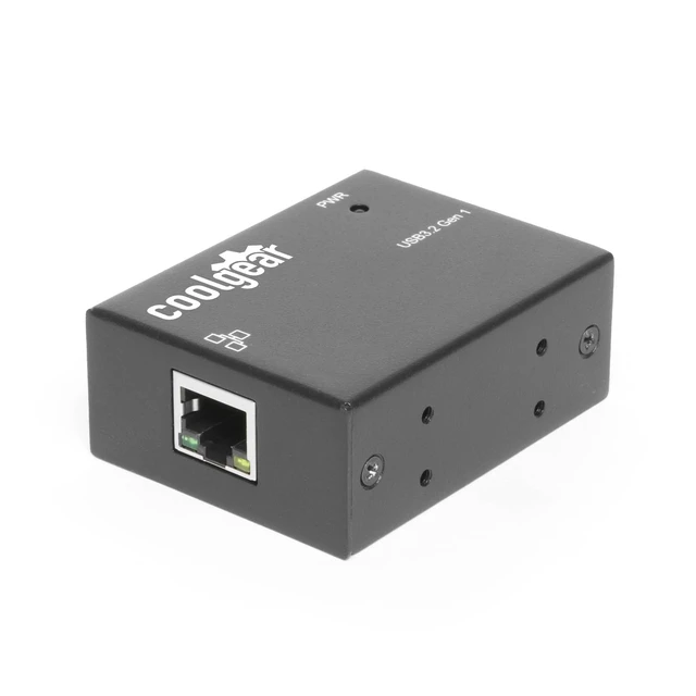 Alt view image 2 of 5 - Coolgear Industrial USB-C to Ethernet Adapter - Gigabit Speed, Screw Lock Cable, Surge Protection, Industrial Grade for Factory, Kiosk & Field Use