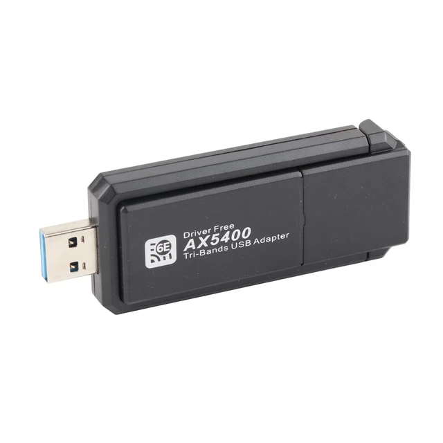Alt view image 2 of 7 - Band 6E Network Adapter, 5400Mbps USB Card 6E Network Adapter for 11, Supports 2.4G 5G 6G