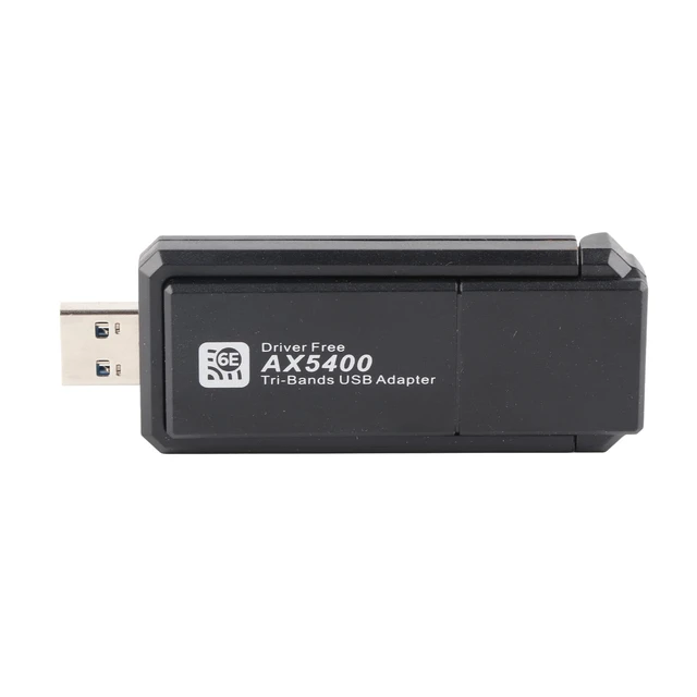 Alt view image 6 of 7 - Band 6E Network Adapter, 5400Mbps USB Card 6E Network Adapter for 11, Supports 2.4G 5G 6G