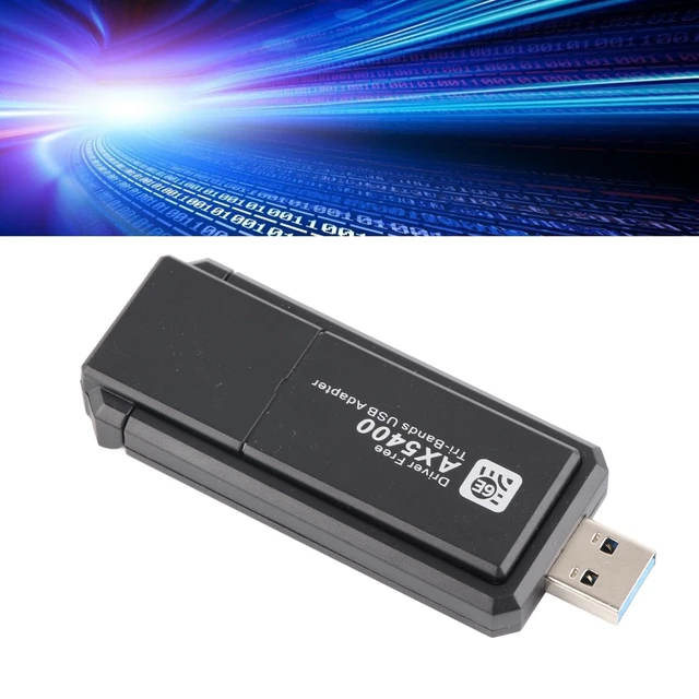 Alt view image 4 of 7 - Band 6E Network Adapter, 5400Mbps USB Card 6E Network Adapter for 11, Supports 2.4G 5G 6G