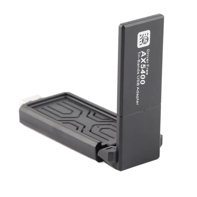 Alt view image 5 of 7 - Band 6E Network Adapter, 5400Mbps USB Card 6E Network Adapter for 11, Supports 2.4G 5G 6G