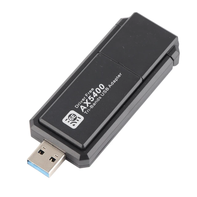 Alt view image 7 of 7 - Band 6E Network Adapter, 5400Mbps USB Card 6E Network Adapter for 11, Supports 2.4G 5G 6G