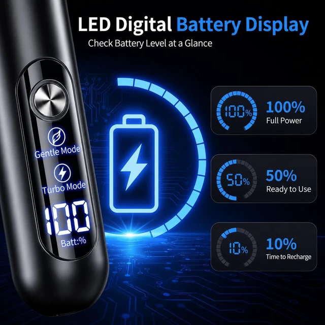 Alt view image 7 of 7 - Electric Nose Hair Trimmer, with LED Power Indicator, can Switch Between Gentle and Strong Modes, the Head can be Detached for Water Cleaning and Drying, USB Charging, Ultra-Long Standby time