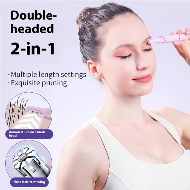 Alt view image 2 of 6 - XYOUWEI XYOWEI Electric Eyebrow Trimmer for Women, Rechargeable Cordless Eyebrow Razors and Nose Hair Trimmer
