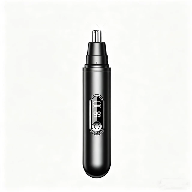 Main image of NBMYHBK Electric Nose Hair Trimmer, Smart Safe LCD Display High Quality Model Portable Electric Nose Trimmer with USB Charging Li Battery Nose Hair Trimmer for Men & Women
