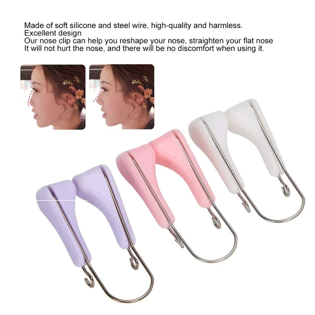 Alt view image 3 of 7 - Dioche Nose Up Lifting Shaper Clips Set, 3Pcs, Unisex, Girls, Boys, Men, Women, Hair Trimmer, Nose
