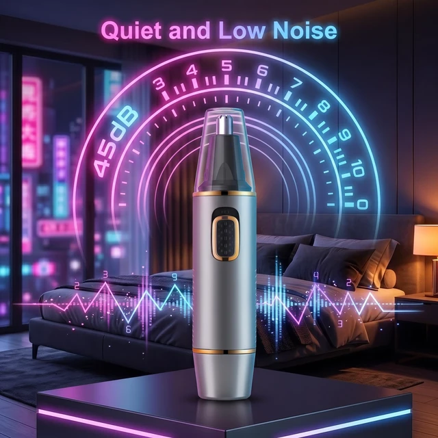 Alt view image 6 of 7 - AREYZIN Nose Hair Trimmer for Men,Rechargeable Ear and Nose Trimmer,2 in 1 Painless Professional Eyebrow & Facial Hair Trimmer with IPX7 Waterproof Dual Edge Blades,Wet/Dry Use(Grey)