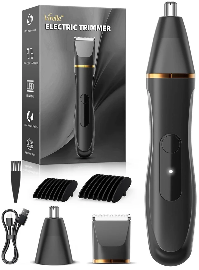 Main image of Electric Nose & Body Hair Trimmer for Men Pubic Hair Ball Trimmer for Men