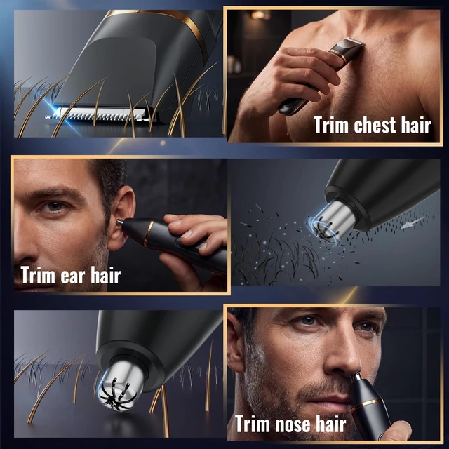Alt view image 2 of 6 - Electric Nose & Body Hair Trimmer for Men Pubic Hair Ball Trimmer for Men