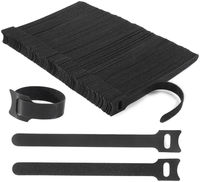 Alt view image 7 of 12 - Reusable Cable Ties, 210 PCS 6 Inches Adjustable Cord Straps Wire Organizer Cord Wrap and Hook Loop Cable Management