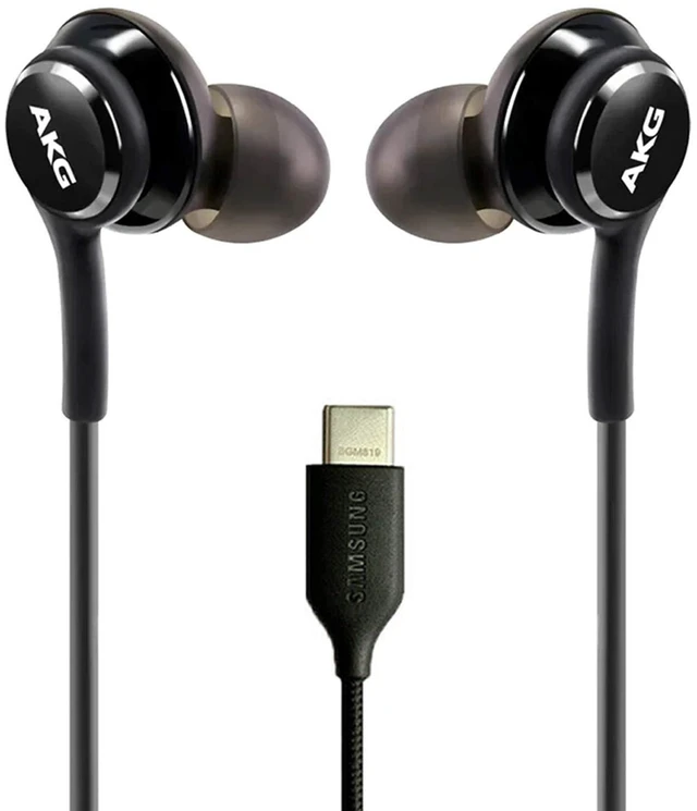 Alt view image 7 of 12 - in-Ear Wired Earbuds with Microphone USB-C Earbuds with Braided Cable AKG Headphones with Mic Compatible with Samsung Galaxy S24 Ultra, S24+, S24, S23, S22, S21, S10, S10E & iPhone 15 Series