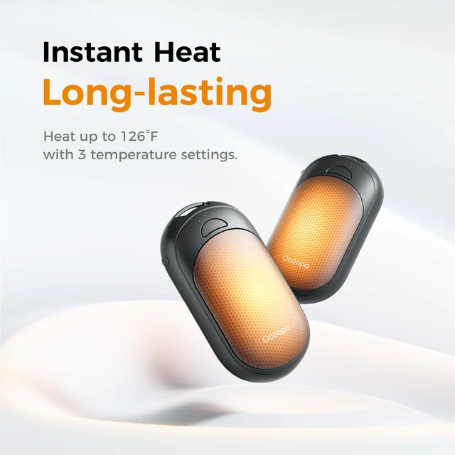 Alt view image 9 of 14 - Magnetic Rechargeable Hand Warmers, 16 Hrs Total Warmth 2-Pack, Ultra-Thin Portable Electric Hand Warmer 3 Heat Levels, Raynaud's Relief, Ideal Golf, Hunting, Camping, Winter Gifts, UT3 Lite