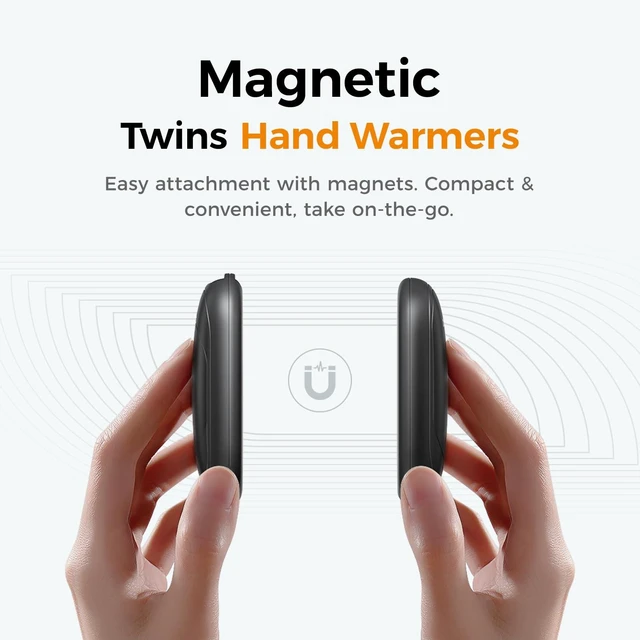 Alt view image 10 of 14 - Magnetic Rechargeable Hand Warmers, 16 Hrs Total Warmth 2-Pack, Ultra-Thin Portable Electric Hand Warmer 3 Heat Levels, Raynaud's Relief, Ideal Golf, Hunting, Camping, Winter Gifts, UT3 Lite