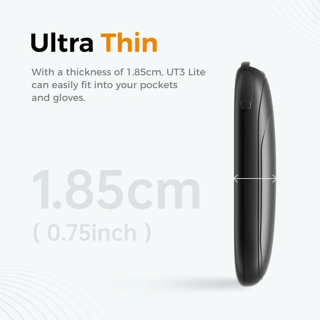Alt view image 12 of 14 - Magnetic Rechargeable Hand Warmers, 16 Hrs Total Warmth 2-Pack, Ultra-Thin Portable Electric Hand Warmer 3 Heat Levels, Raynaud's Relief, Ideal Golf, Hunting, Camping, Winter Gifts, UT3 Lite