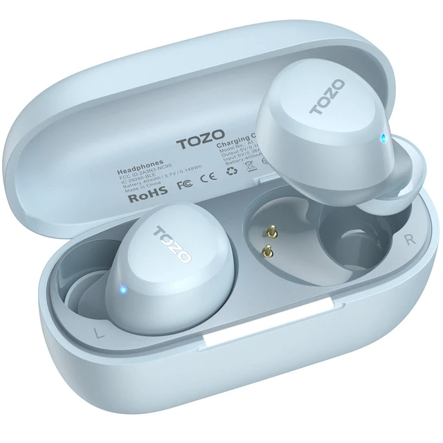 Alt view image 8 of 14 - Wireless Earbuds Bluetooth 5.3 Light Weight in Ear IPX5 Waterproof Headphones 2 Mic for AI Calls, Immersive Premium Sound Bass Headset with Charging Case, 32 Presets EQ Customization via App