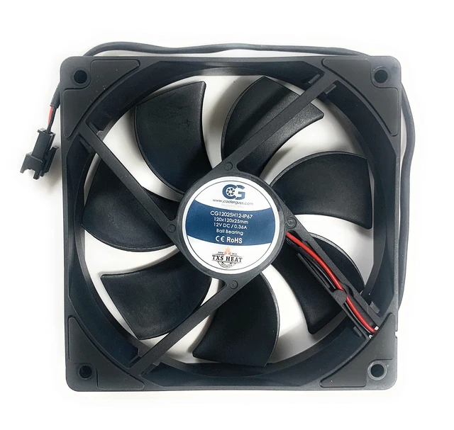 Alt view image 5 of 6 - coolerguys TXS Heat Replacement Fan (120x120x25mm) for MasterBuilt 560/1050