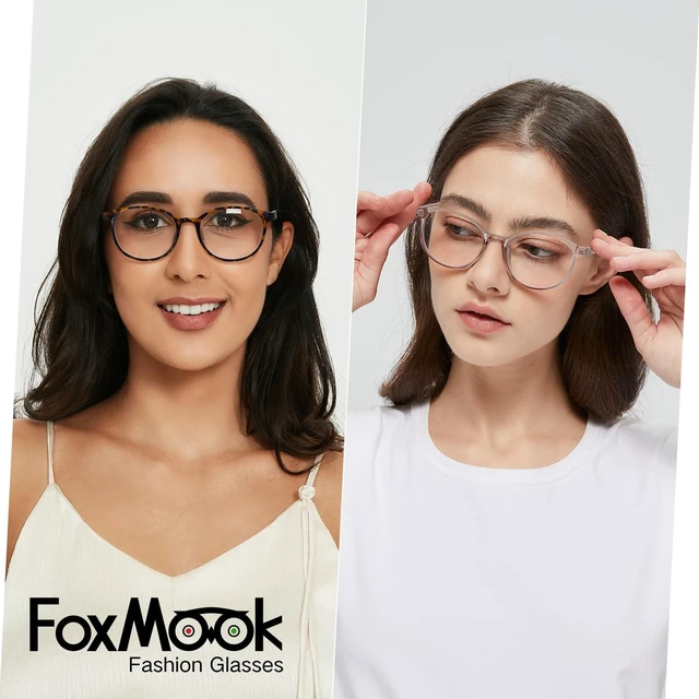 Alt view image 7 of 10 - FoxMook 5-Pack Blue Light Blocking Glasses Round Women Men Computer Glasses Anti Eye Strain/UV/Glare Gaming Glasses, 5 Mix Colors