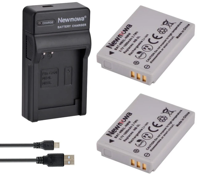 Alt view image 8 of 14 - NB-5L Replacement Battery (2-Pack) and Portable USB Charger Kit for Canon NB-5L and Canon PowerShot S100, S110, SD790IS, SD850IS, SD870IS, SD880IS, SD890IS, SD970IS, SX200IS, SX210IS