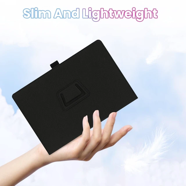 Alt view image 10 of 10 - Case for iFLYTEK AINOTE 2 10.65-Inch Tablet,Shockproof PU Leather Cover with Hand Strap, Two-Fold Stand,Compatible with AINOTE 2 10.65" Android Tablet (Black)