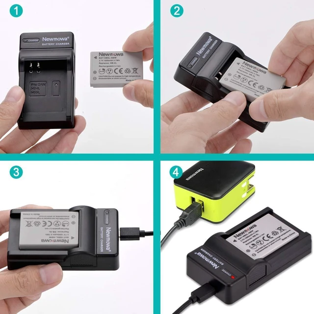 Alt view image 13 of 14 - NB-5L Replacement Battery (2-Pack) and Portable USB Charger Kit for Canon NB-5L and Canon PowerShot S100, S110, SD790IS, SD850IS, SD870IS, SD880IS, SD890IS, SD970IS, SX200IS, SX210IS