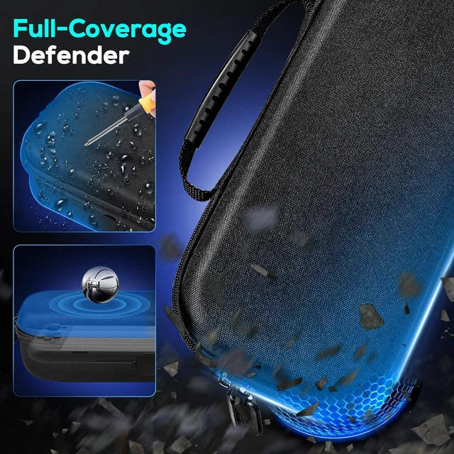 Alt view image 9 of 12 - Switch 2 Carrying for Nintendo Switch 2 Console 2025 /Switch Original/Switch OLED, Slim Travel Carry Case for Switch 2 Accessories with 10 Game Card Storage (Carbon Black, for Switch 2, Carrying Case)