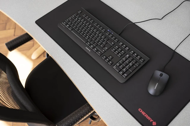 Alt view image 11 of 12 - Premium Mouse Pad in XXL (31.50" x 13.78" x 0.20"), Smooth Fabric Surface for Precision, Sewn Edges, Non-Slip Bottom, Rollable, Comfortable, Black