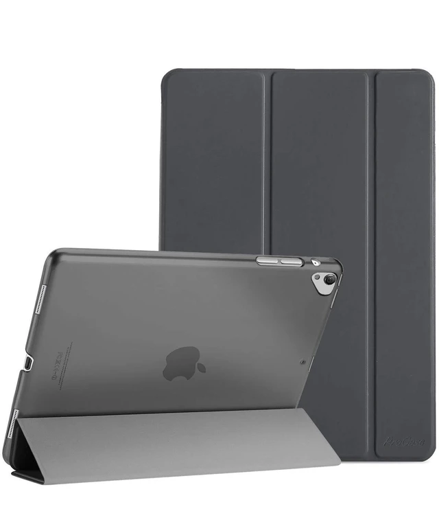 Alt view image 6 of 10 - ProCase Smart Case for iPad Pro 12.9 1st and 2nd Generation (2015 and 2017 Model), Stand Cover Support Auto Sleep/Wake -Grey