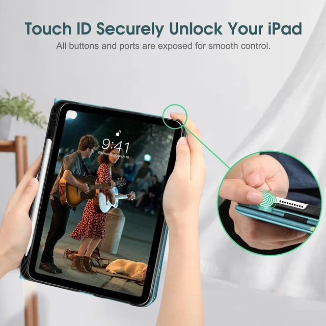 Alt view image 14 of 14 - Case for iPad (A16) 11th Generation 11 Inch (2025), iPad 10th Generation 10.9 Inch (2022), Multi-Angle Viewing Protective Stand Cover with Pencil Holder & Pocket, Blossom