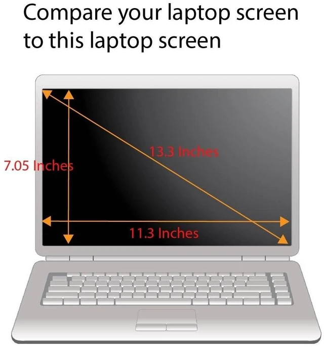 Alt view image 9 of 10 - Anti Blue Light Screen Protector (3 Pack) for 13.3 Inches Laptop. Filter out Blue Light that relieve computer eye strain and help you sleep better