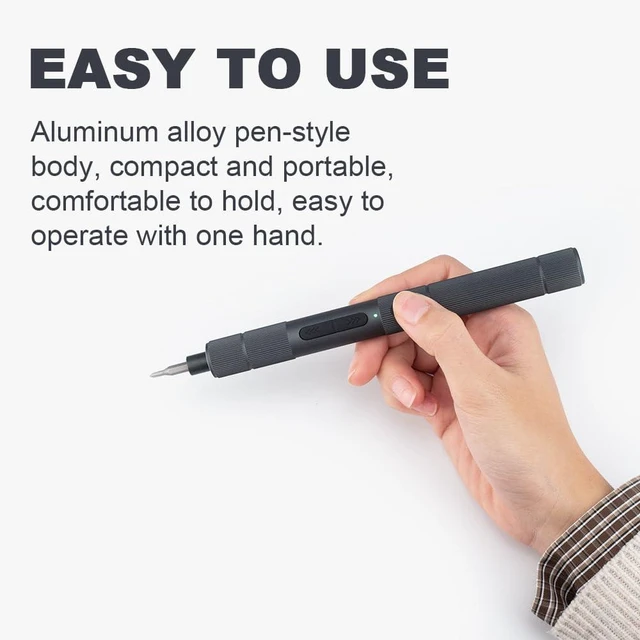 Alt view image 13 of 14 - Electric Screwdriver Set- Precision Screwdriver Set(Manual & Automatic)22 Magnetic Bits,Electric Screwdriver Cordless for Glasses, Watch, Phone, Toys & Computer Repair