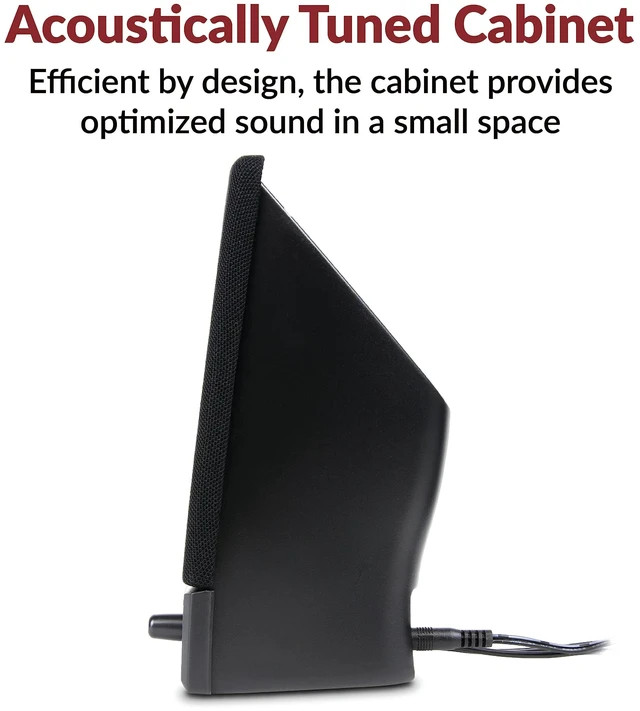Alt view image 13 of 14 - CA-2014 2.0 Computer Speakers, 4W, Stereo Sound | Great for Desktop PCs and Laptops; 3.5mm Audio Connection; Front Volume Control; Headphone Jack; AC Power Adapter