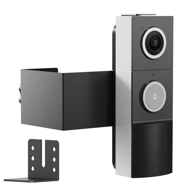 Alt view image 8 of 14 - Anti-Theft Video Doorbell Mount Compatible with Tapo D210/ D225/ D235 Camera, No Block Motion Sensor, Adjustable No-Drill Mounting Bracket Accessories for Home Rentals Office
