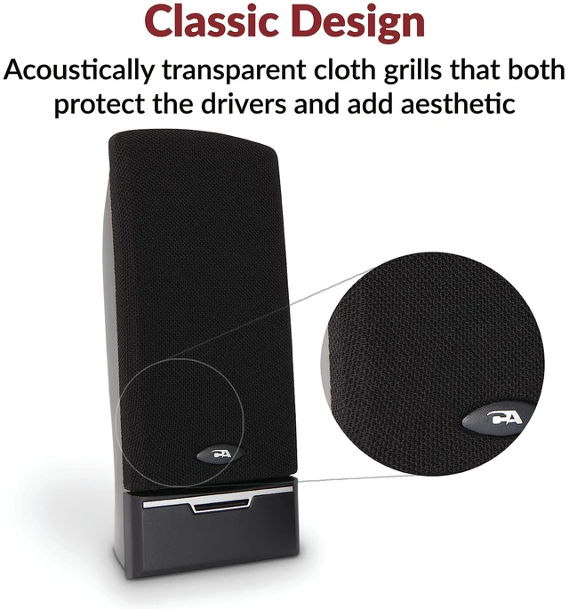 Alt view image 11 of 14 - CA-2014 2.0 Computer Speakers, 4W, Stereo Sound | Great for Desktop PCs and Laptops; 3.5mm Audio Connection; Front Volume Control; Headphone Jack; AC Power Adapter