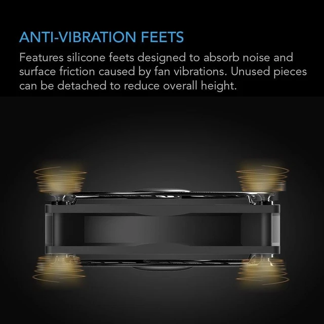 Alt view image 10 of 10 - AC Infinity MULTIFAN S4, Quiet 140mm USB Fan, UL-Certified for Receiver DVR PlayStation Xbox Computer Cabinet Cooling