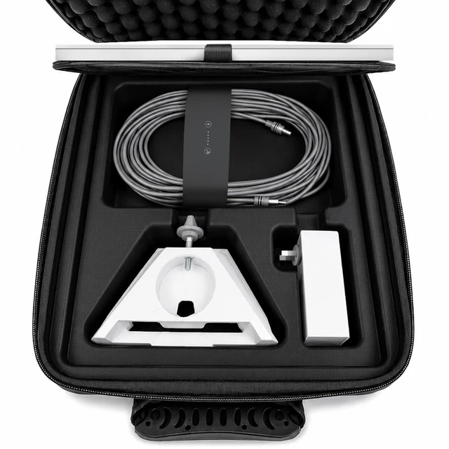 Alt view image 8 of 10 - MEKEET Starlink Mini Case - Ultra-Light Portable Storage for Starlink Mini Dish & Accessories, Shockproof & Splash-Resistant, Dual Carry Options, Ideal for Travel, Camping, RV Adventure (Grey)