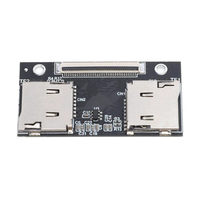 Alt view image 6 of 10 - goodstumbler Dual Micro SD Card Adapter: PCB to ZIF SSD Converter for Laptops and Gaming Consoles, Black