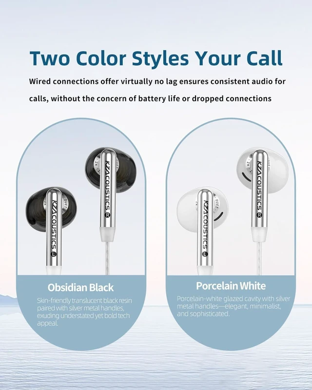 Alt view image 9 of 10 - KZ Duet Dual Driver Wired Earbuds for Gaming in-Ear Headphones with Microphone for PC, Mobile, Nintendo Switch, Noise Isolating Fit, HiFi Deep Bass Ear Buds Convenient for Travel (Black, Mic)