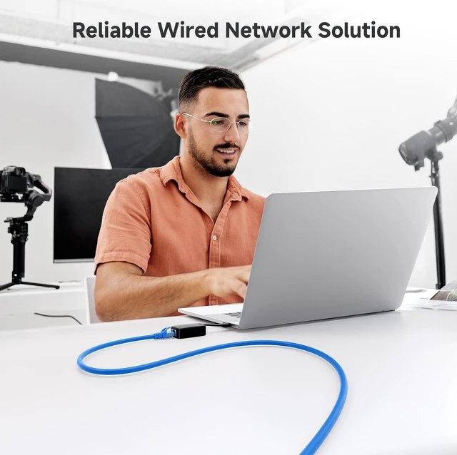 Alt view image 10 of 10 - Cable Matters 10Gbps Snagless Cat 6 Ethernet Cable - 75ft, Cat 6 Cable, Cat6 Cord, Ethernet Cord, Blue