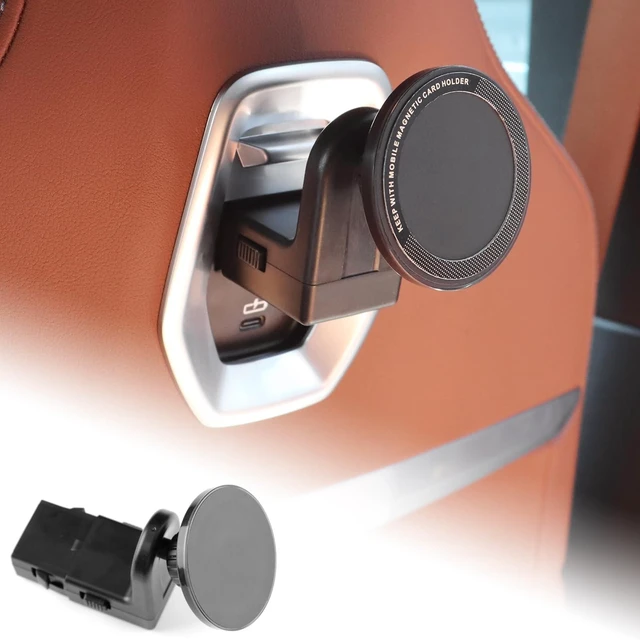 Alt view image 6 of 10 - KUNGKIC for Car Headrest Tablet Holder for BMW X3 X5 X6 I20 G05 G06 G45 G60 G61 G70 Adjustable Tablet Car Mount for Back Seat Road Trip Essentials Black (Magnetic)