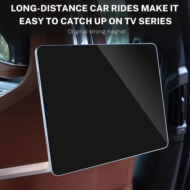 Alt view image 9 of 10 - KUNGKIC for Car Headrest Tablet Holder for BMW X3 X5 X6 I20 G05 G06 G45 G60 G61 G70 Adjustable Tablet Car Mount for Back Seat Road Trip Essentials Black (Magnetic)