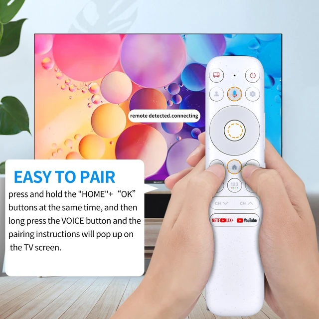 Alt view image 9 of 10 - RETROSUN RC902N Voice Replacement Remote Control for TCL QLED 4K Smart NXTVISION TV 55A300W 65A300W 75A300W 85A300W