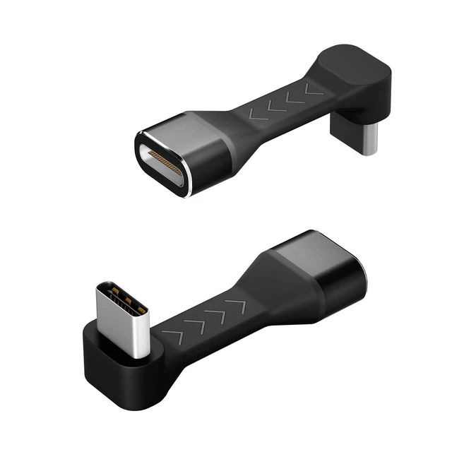 Alt view image 6 of 10 - PeakDo USB-C Male to Female Adapter 90 Degree,18W Flexural USB Type C Adapter Extension for Steam Deck,ROG Ally,Switch,Laptop,Tablet and Mobile Phones,Supports 4K@60Hz,10Gbps Data Transfer(2 Pack)