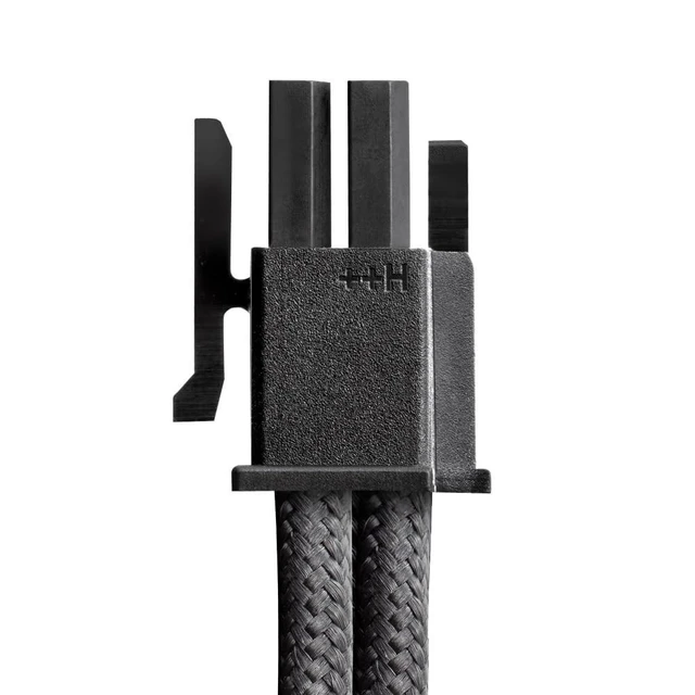 Alt view image 7 of 8 - CableMod Pro ModFlex Sleeved 12V-2x6 12VHPWR 90 StealthSense PCIe Extension (Variant A, Black + Red)