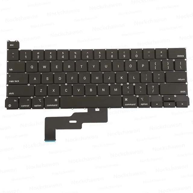 Alt view image 7 of 10 - Keyboard (US English) + Screws Kit Replacement for MacBook Pro 13" A2338 2020 Keyboard