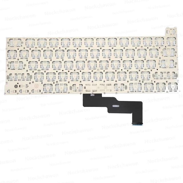 Alt view image 8 of 10 - Keyboard (US English) + Screws Kit Replacement for MacBook Pro 13" A2338 2020 Keyboard